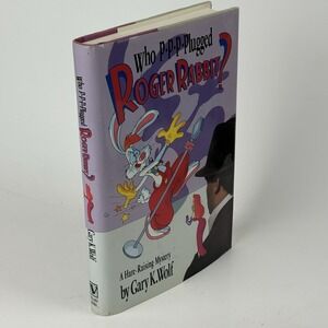 Who P-P-P-Plugged Roger Rabbit Gary K. Wolf Author Signed Hardcover Book Auto